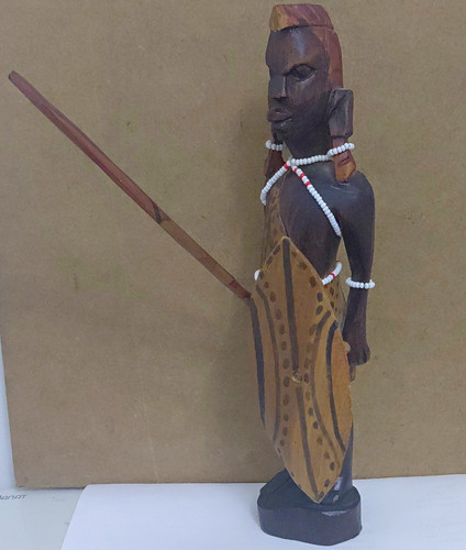 Afrikanische holzfigur krieger - afrikanische,