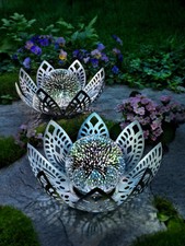 LED-Kugelleuchten Bloom 3D-Lichteffekt Stimmungsleuchte 2er innen & aussen 27 cm