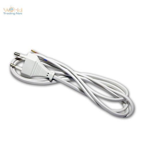 Euro netzkabel 5m weiß - euro-,