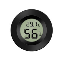 Thermometer Hygrometer Luftfeuchtigkeitsmesser Digital Temperatur Raumklima Rund
