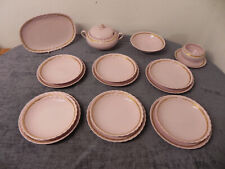 Hutschenreuter Rose Speiseservice Porcelani Goldrand für 6 Pers.
