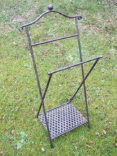 Stand - Handtuchhalter, Handtuchstange, Eisen, Landhaus, 98 x 46 cm inkl. VK.