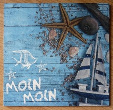 Deko HDF - maritim Strand Beach Seestern Tiere Meer Fische Moin