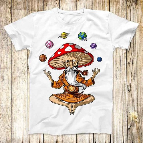 Shirt magic mushroom buddha - mushroom,