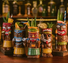 Hawaii Stil Braun Tiki Becher