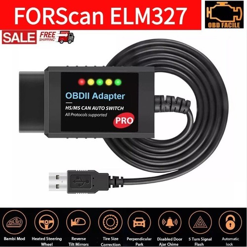 Forscan pro elm327 usb obd2 - elm327,