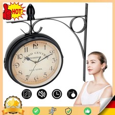 Doppelseitige Bahnhofsuhr