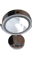 Beleuchteter stehender Kosmetikspiegel zweiseitig, normal und 7fach , gebraucht