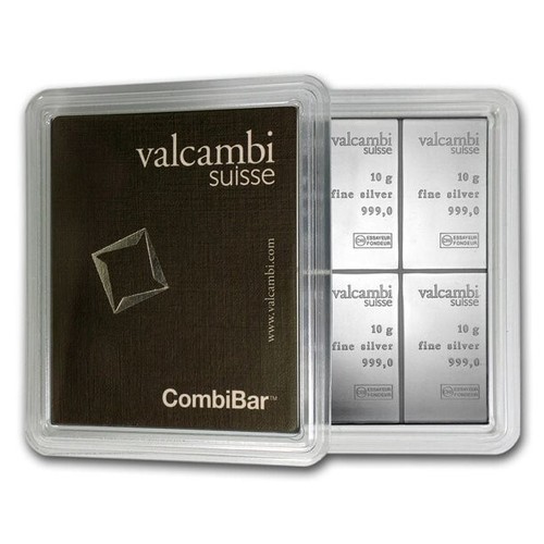 Silbertafel valcambi 10 - silbertafel,