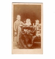 CDV Foto Niedliche kleine Kinder - 1870er