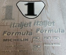 Italjet Formula 50 Race Kit Decalco Adesivi Originali Nos