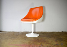 1 x 70er Jahre Space Age Vintage Stuhl Tulip Retro Drehstuhl