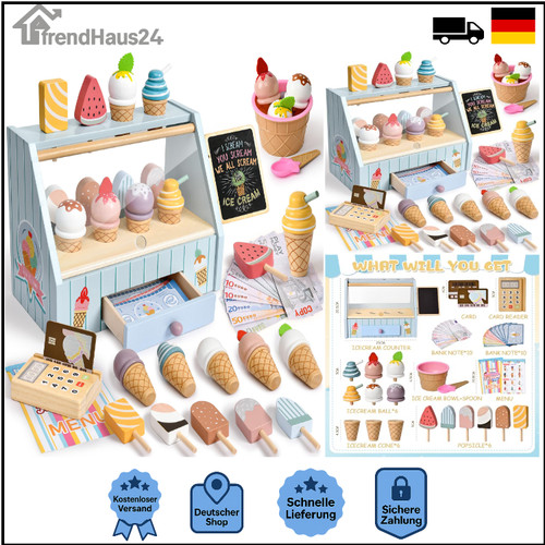 Eisladen holz spielzeug kinder - spielzeug,