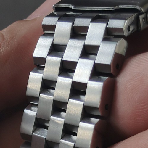 Gebürstetes armband 18mm 20mm - gebürstetes,