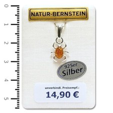 Bernstein Anhänger 'Spinne'