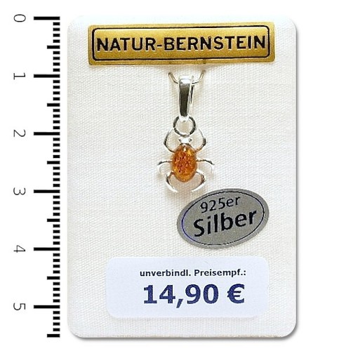 Bernstein anhänger spinne - bernstein, 'spinne'