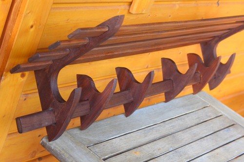 Teakholz garderobe hutablage - teakholz,