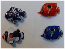 Deko 4er Set Fische bunt #3413