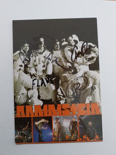 Rammstein autogramm signiert - rammstein,