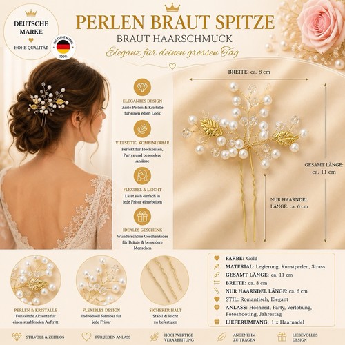 Braut haarschmuck haargesteck - haarschmuck,