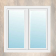 Kunststofffenster Fenster 70 weiß  120-150 cm Breite alle Höhe DREH-KIPP 2flügel