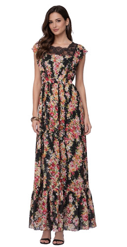 Lipsy blumen maxi - blumen, chiffon
