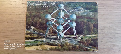 Postkarte brüssel atomium - postkarte,