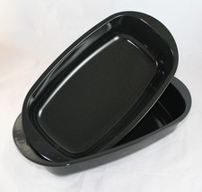 Brotbackform, groß, emailliert, ca. 37,0 x 20,0 x 7,0 cm, Auflaufform, Raine