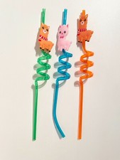 3x Party Trinkhalm Strohhalm