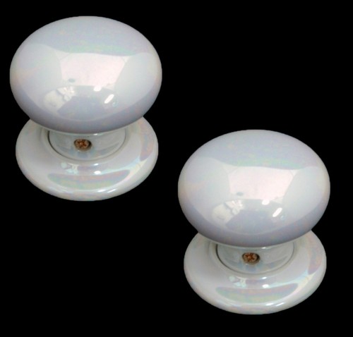 Paar white porzellan einlass - white,