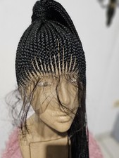 40 Inches Suku Box Braided Synthetic Full Lace Wig With Baby Hair.