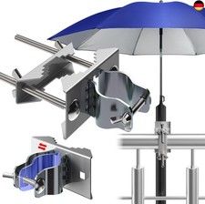 4smile Sonnenschirmhalter Balkongeländer - Kompakte Sonnenschirmhalterung 