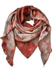 Batik xxl Musselin Tuch Rost