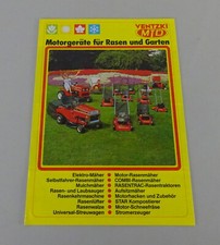 Prospekt / Broschüre Ventzki MTD Motorgeräte für Rasen und Garten Stand 08/1982