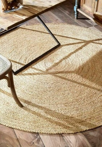 Teppich rund natur aus - teppich, jute