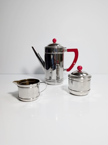 Art deco chrom kaffee set - art,