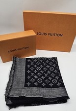 Louis Vuitton Chale - Monogram Shine - Seide - Stola - Schwarz - Gut - Top 