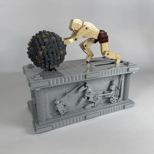 Sisyphus kinetic sculpture moc - sisyphus,