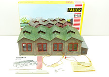 Faller H0 B-158 Lokschuppen Bahnbetriebswerk OVP Karton 1960er Gebäude