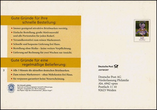 Plusbrief 38 blume - plusbrief, f