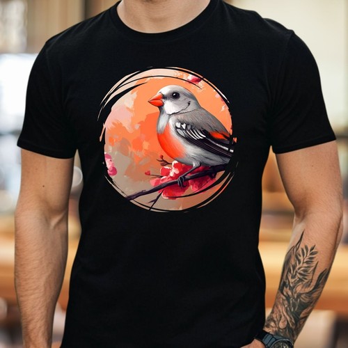 Herren shirt zebrafinken - t-shirt,