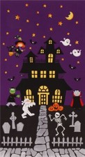 Halloween stoff panel - halloween,