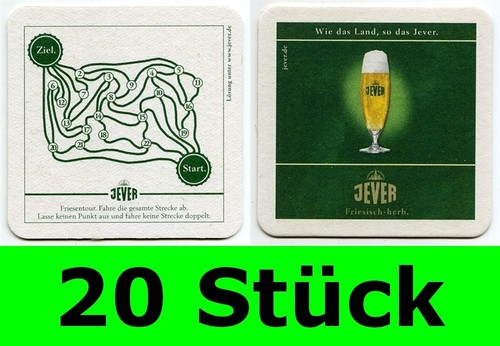 Stück bierdeckel jever - 20,