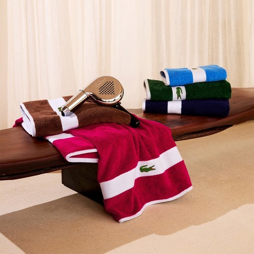 Lacoste frottee tuch - frottee, zwei