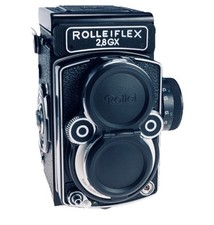Rollei - Rolleiflex 2.8 GX black Zeiss Planar 2.8/80mm *Top Zustand/geprüft*