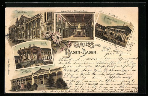Lithographie baden - lithographie, baden-baden