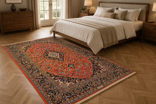 Keshan 218x145 rot - , wolle