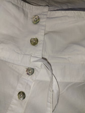 Hemd-Bluse von Deerberg*Stehkragen*100% Baumwolle*Weiß*Gr. M (40/42)*Top