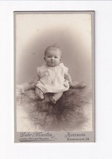 CDV Foto Schönes Kinderbild / Baby - Augsburg um 1900