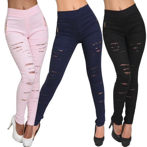 Jeans hose punk schlitze - jeans,